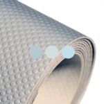 Dotted texture non-slip rubber drawer cupboard liner in cloudy grey