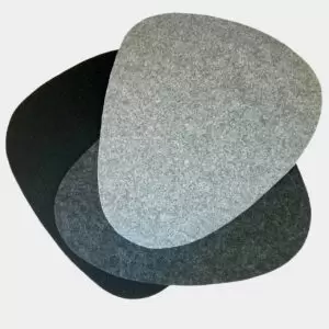 Pebble placemat and coaster set - 8 Piece | Recycled PET Felt